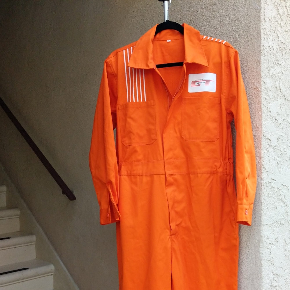 The Grand Tour Orange Mechanic Coveralls Promo New